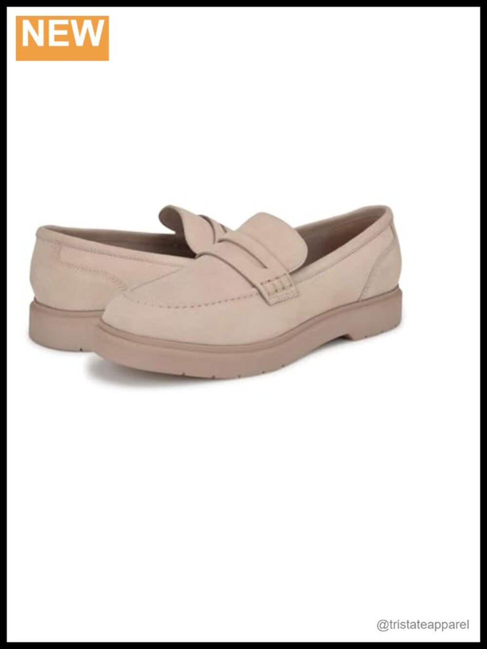 Suede Slip-On Loafers Round Toe Comfort Flat Heel Casual Shoes